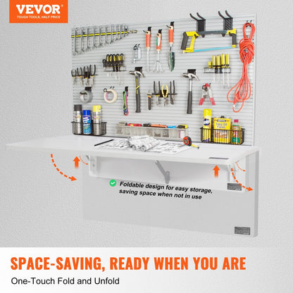 PBS-7 - Space-Saving Wall-Mounted Folding Desk, 31.5" x 19.69"