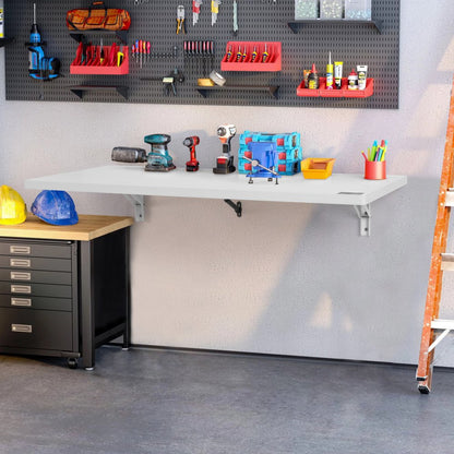 PBS-4 - Stylish Wall-Mounted Folding Table, 39.37" x 19.69" Space Saver