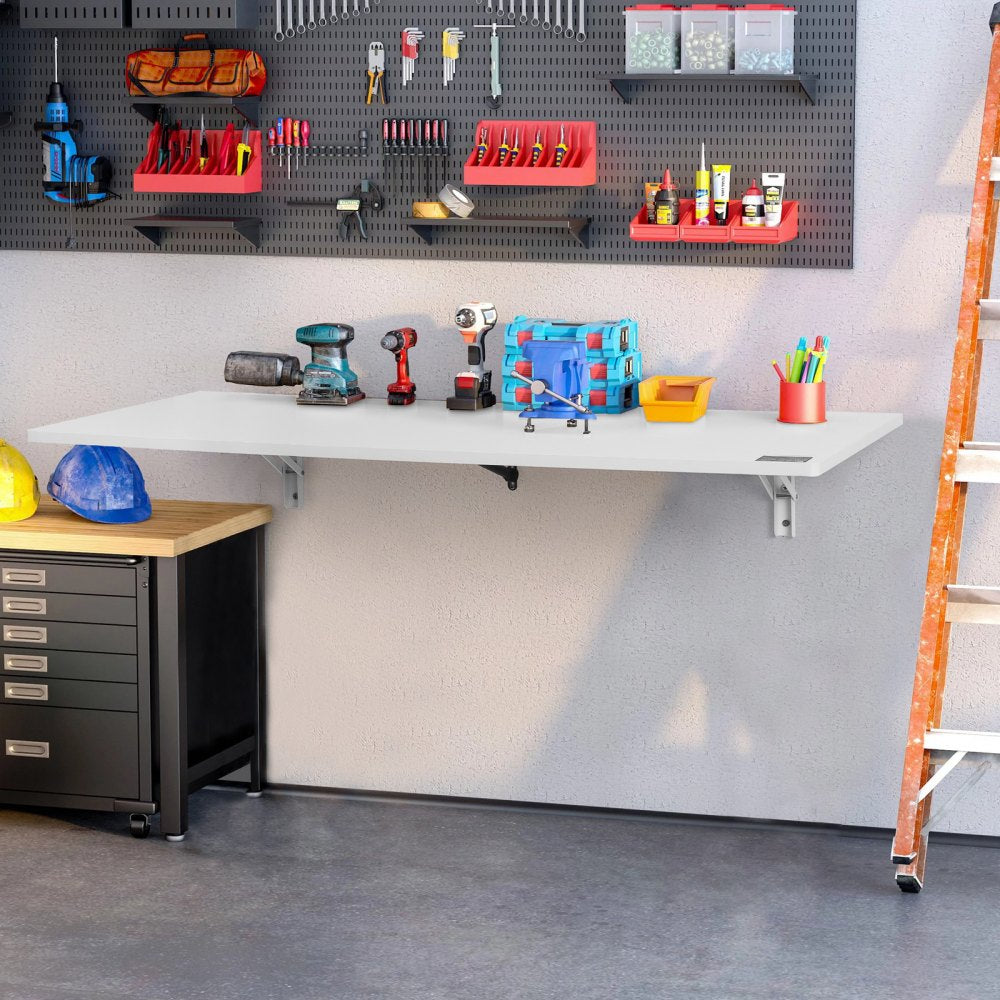 PBS-5 - Space-Saving 43.31" Folding Wall Table with Slow-Close Brackets