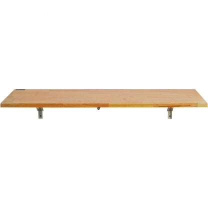RBS-1 - 47.24" Rubberwood Wall-Mounted Table with Hydraulic Brackets