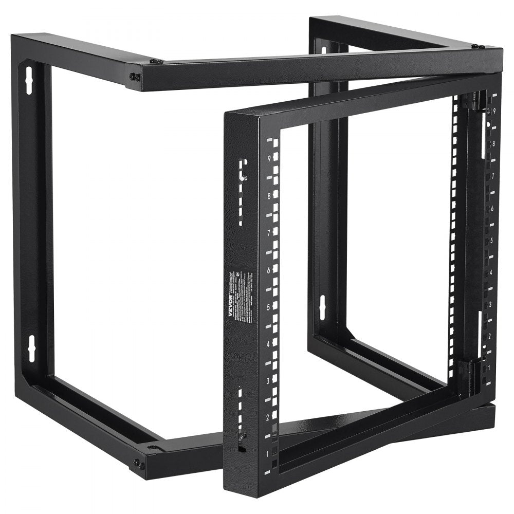 SPT-505-09 - 9U Carbon Steel Wall Mount Rack, 150 lbs, 18" Deep