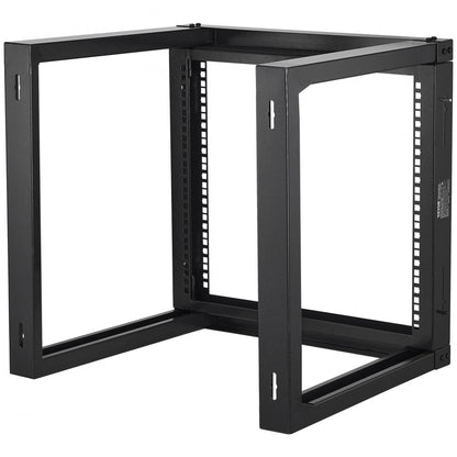 SPT-505-09 - 9U Carbon Steel Wall Mount Rack, 150 lbs, 18" Deep