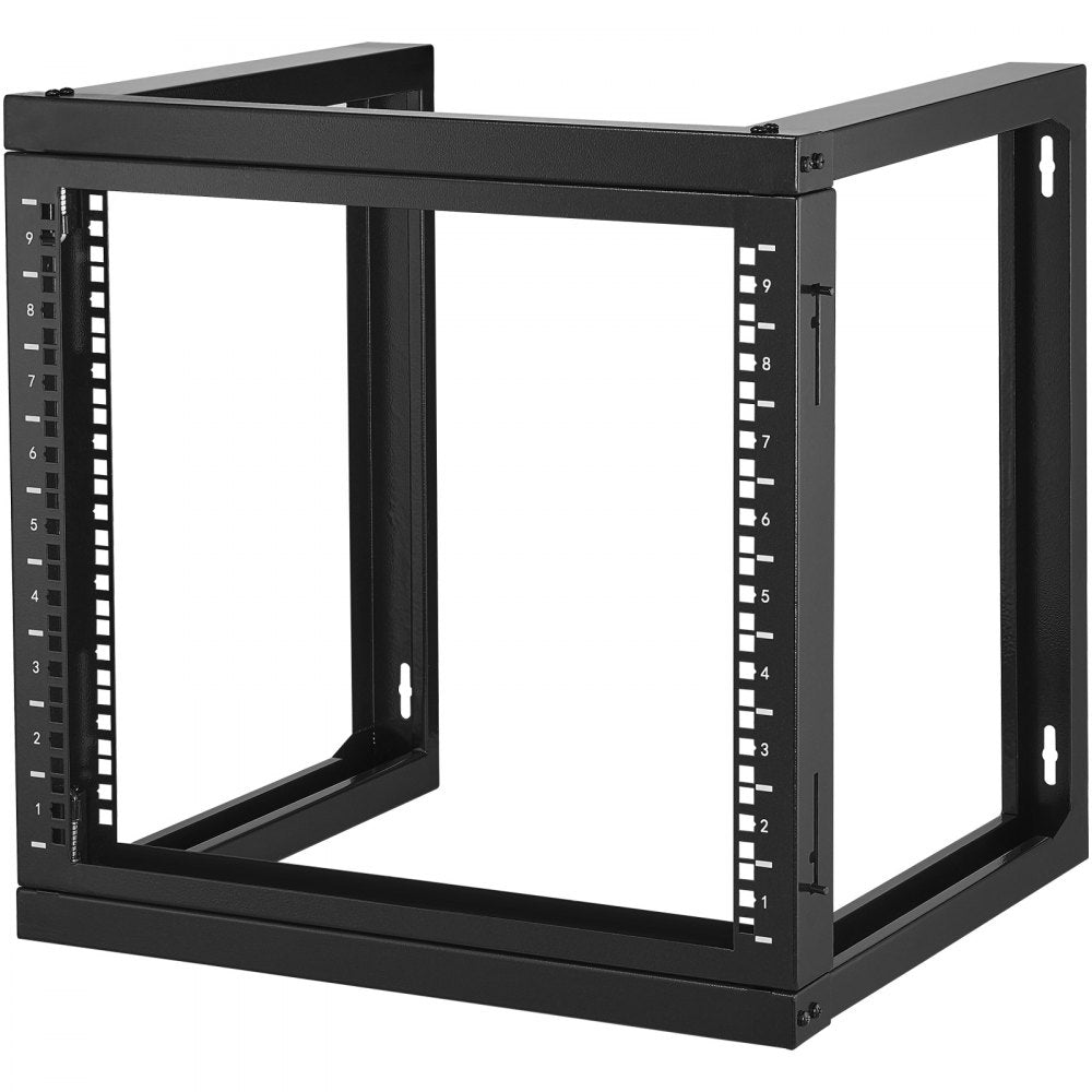 SPT-505-09 - 9U Carbon Steel Wall Mount Rack, 150 lbs, 18" Deep