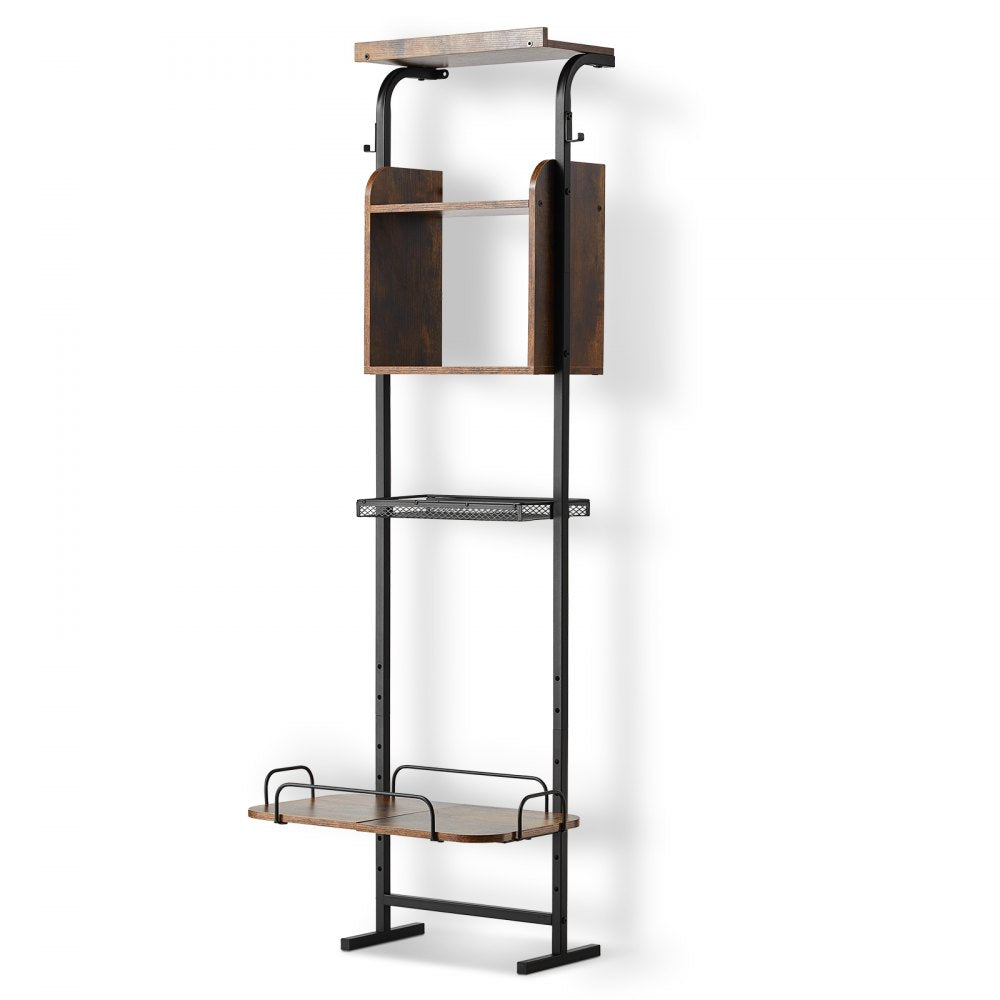 HYP2FS-04 - Adjustable Height Pet Feeding Station with Storage Cabinet