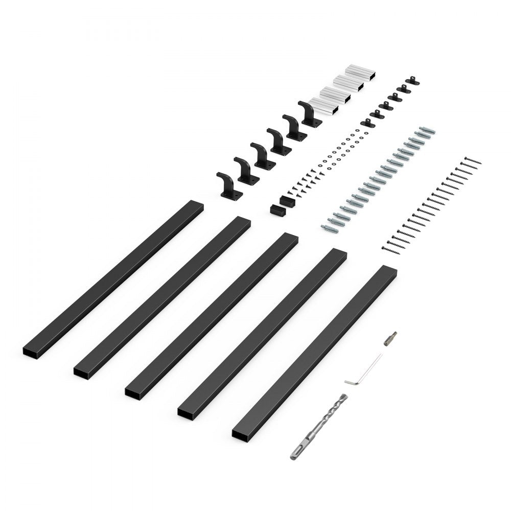 BG-F-15 - Durable Aluminum Wall Handrail, 250 lbs Capacity, 35” Height