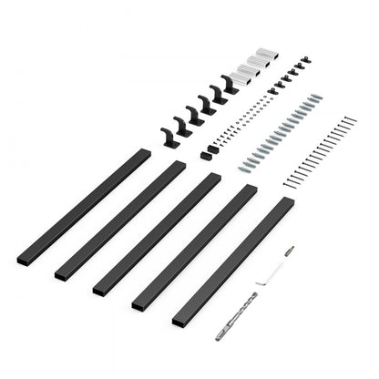 BG-F-15 - Durable Aluminum Wall Handrail, 250 lbs Capacity, 35” Height