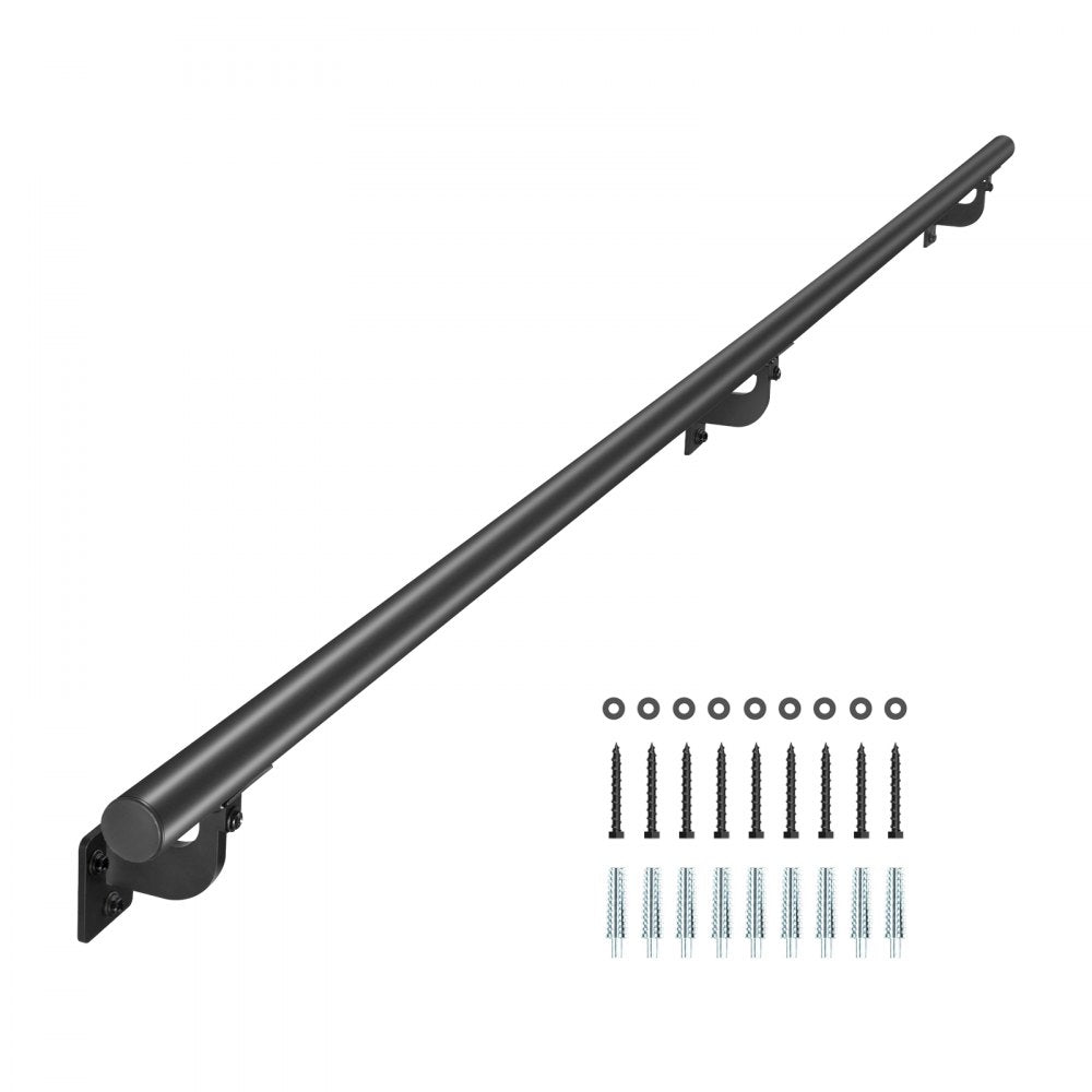 BG-6 - Versatile Aluminum Wall Mounted Handrail for Indoor & Outdoor Use