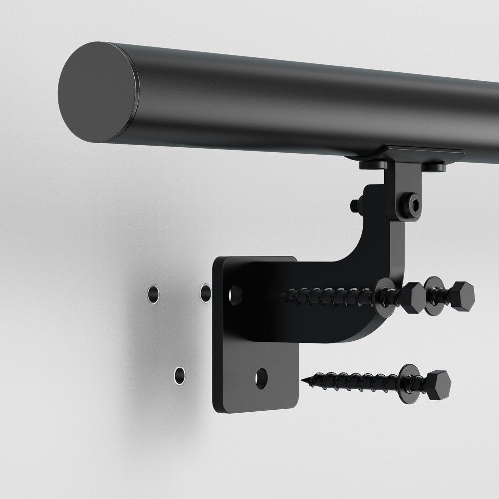 BG-6 - Versatile Aluminum Wall Mounted Handrail for Indoor & Outdoor Use