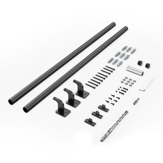 BG-6 - Versatile Aluminum Wall Mounted Handrail for Indoor & Outdoor Use