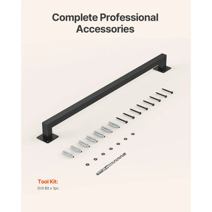 BG-TF-3 - 3ft Black Iron Wall Handrail for Sturdy Support