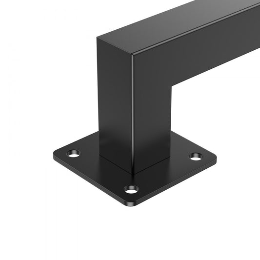BG-TF-4 - Durable Wall Handrail for Stairs, 250lbs Capacity, Black Iron