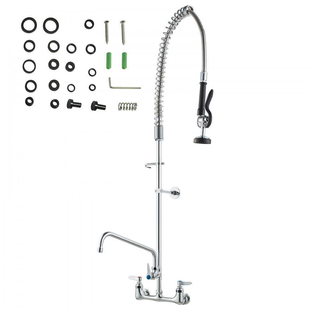 3803A-12-47 - Stylish Commercial Faucet with High-Pressure Pre-Rinse Sprayer