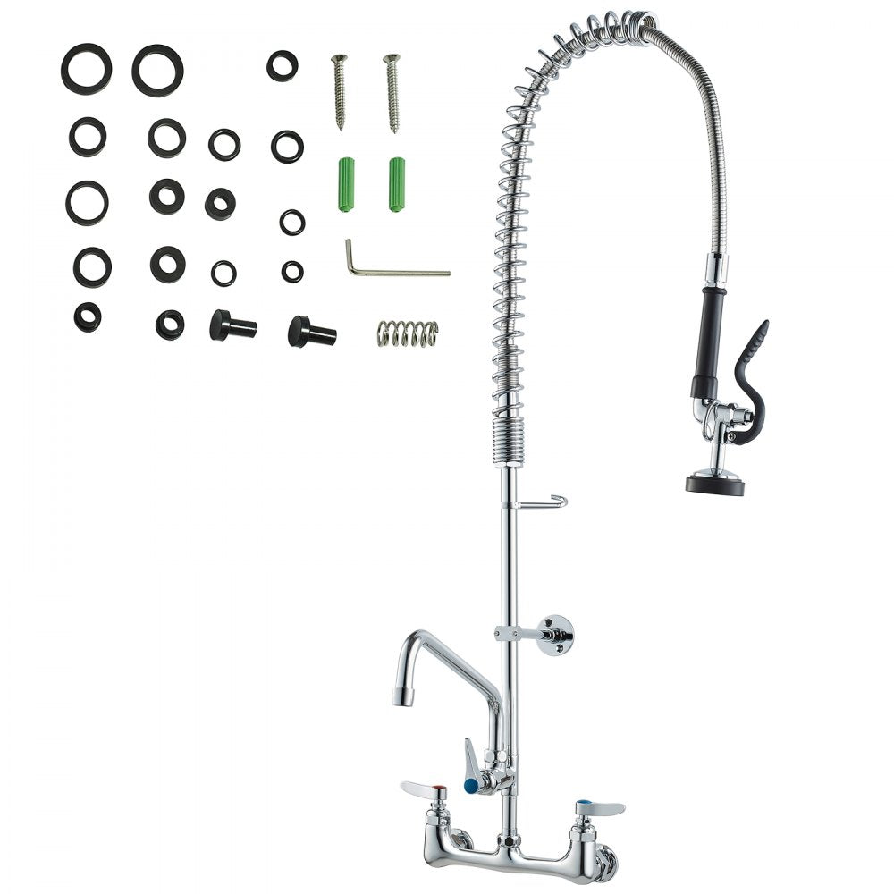 5803A-12-36 - 36-Inch Commercial Faucet with Pre-Rinse Sprayer for Efficient Cleaning