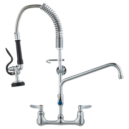 5803A-12-25 - Durable Brass Commercial Faucet with Pre-Rinse Sprayer