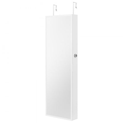 PY-2310SS - Wall-Mounted Jewelry Cabinet with Full-Length Mirror & LED Light