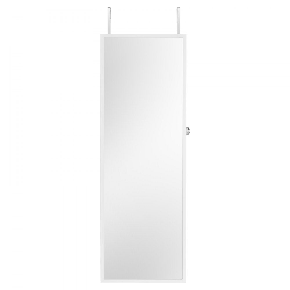 PY-2310SS - Wall-Mounted Jewelry Cabinet with Full-Length Mirror & LED Light