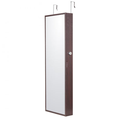 PY-2311SS - Full-Length Mirror Jewelry Cabinet with LED Light & Organizer