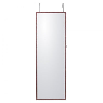 PY-2311SS - Full-Length Mirror Jewelry Cabinet with LED Light & Organizer