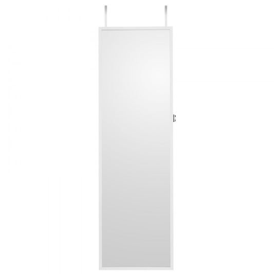 PY-2312SS - Full-Length Mirror Jewelry Cabinet with Velvet Storage, Lockable Design