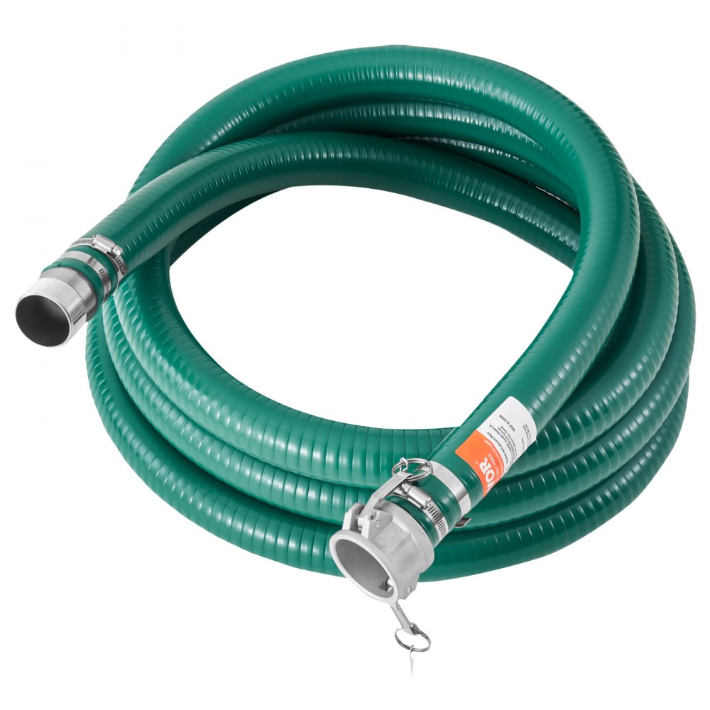TSH051020-CE - 2" x 20' Durable Suction Hose Kit with Aluminum Camlocks
