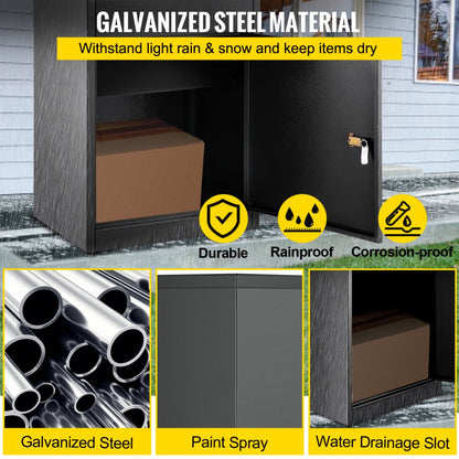 VV-PDB-SG35 - Durable Galvanized Steel Parcel Drop Box with Code Lock
