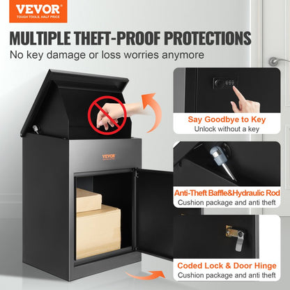 010205690031 - Extra Large Weatherproof Mailbox with Coded Lock for 70 Packages