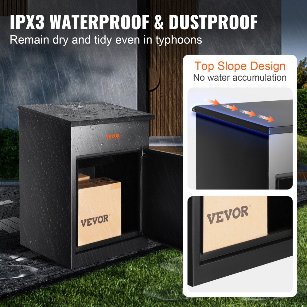 010205690031 - Extra Large Weatherproof Mailbox with Coded Lock for 70 Packages
