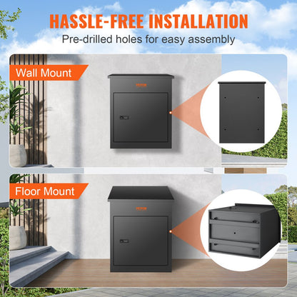 010205690031 - Extra Large Weatherproof Mailbox with Coded Lock for 70 Packages