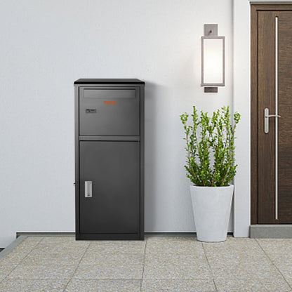 010937226974 - Secure 44" Galvanized Steel Package Delivery Box with Smart Lock