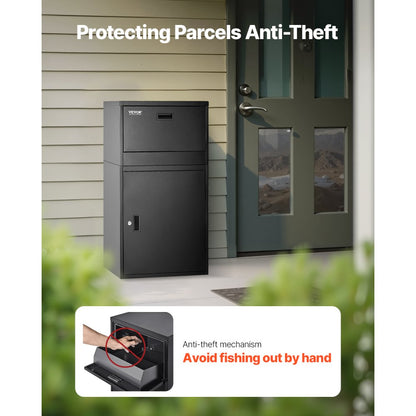 PB-16S - Waterproof Anti-Theft Parcel Drop Box, 16.54 x 14.76 x 20.28 in
