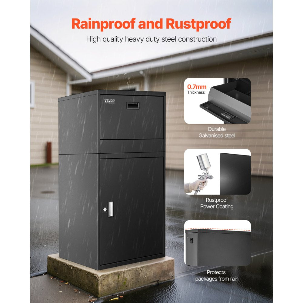 PB-16S - Waterproof Anti-Theft Parcel Drop Box, 16.54 x 14.76 x 20.28 in