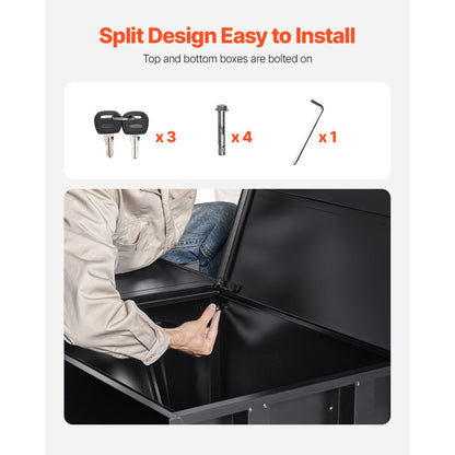 PB-16S - Waterproof Anti-Theft Parcel Drop Box, 16.54 x 14.76 x 20.28 in