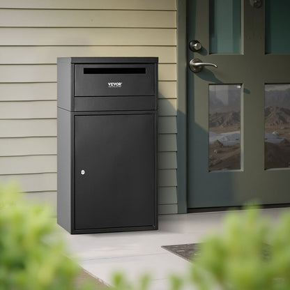 PB-266C - Galvanized Anti-Theft Outdoor Parcel Drop Box, 35.8 in Capacity