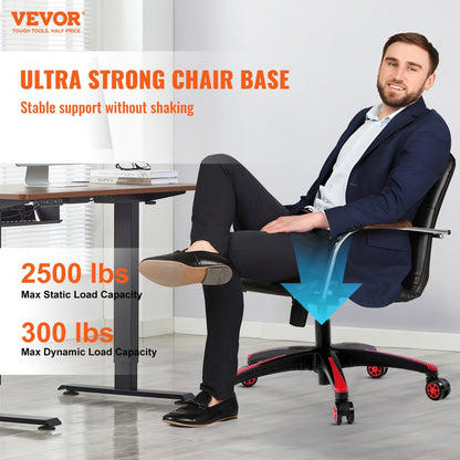 YS-04 - 28in VEVOR Office Chair Base Supports 2500 lbs with Smooth Casters