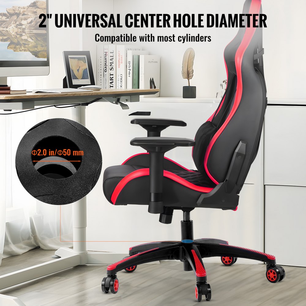 YS-04 - 28in VEVOR Office Chair Base Supports 2500 lbs with Smooth Casters