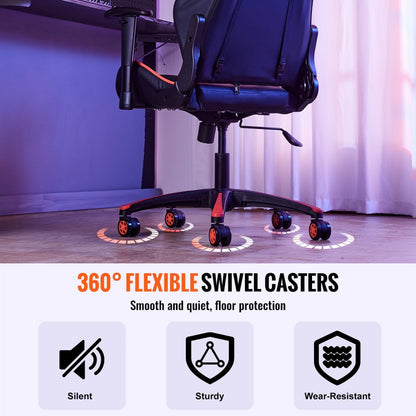 YS-04 - 28in VEVOR Office Chair Base Supports 2500 lbs with Smooth Casters