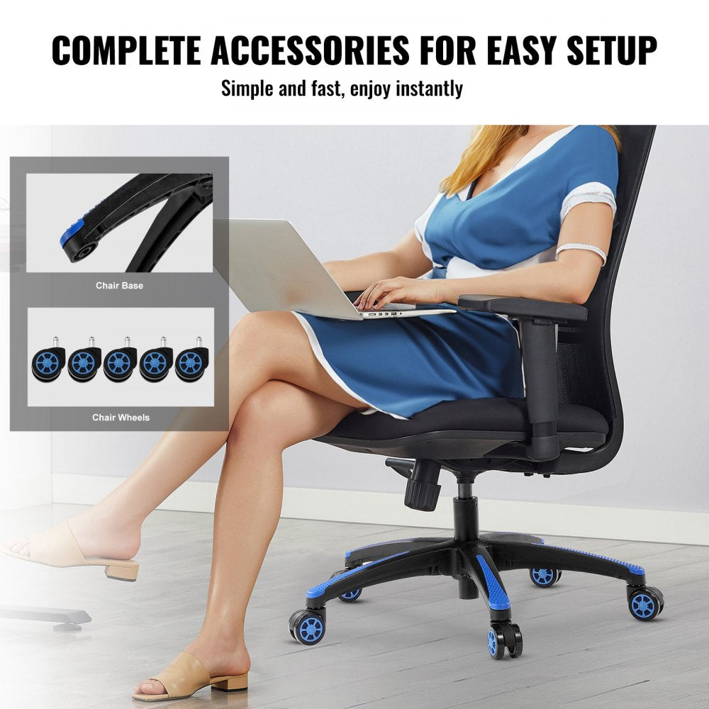 YS-06 - 28" VEVOR Office Chair Base, 2500 lbs Support, 360° Casters