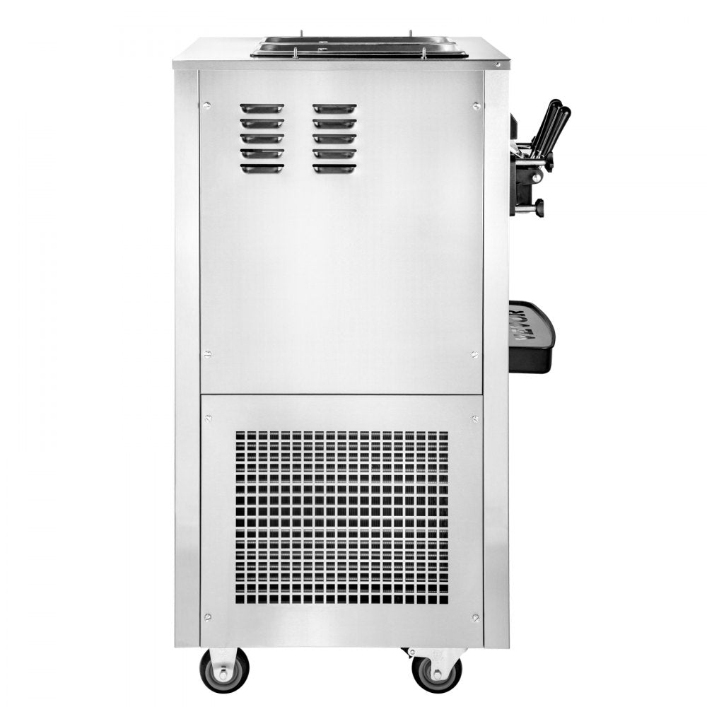 010951126626 - VEVOR 2-Hopper 10.6 Gallon Ice Cream Machine, Stainless Steel