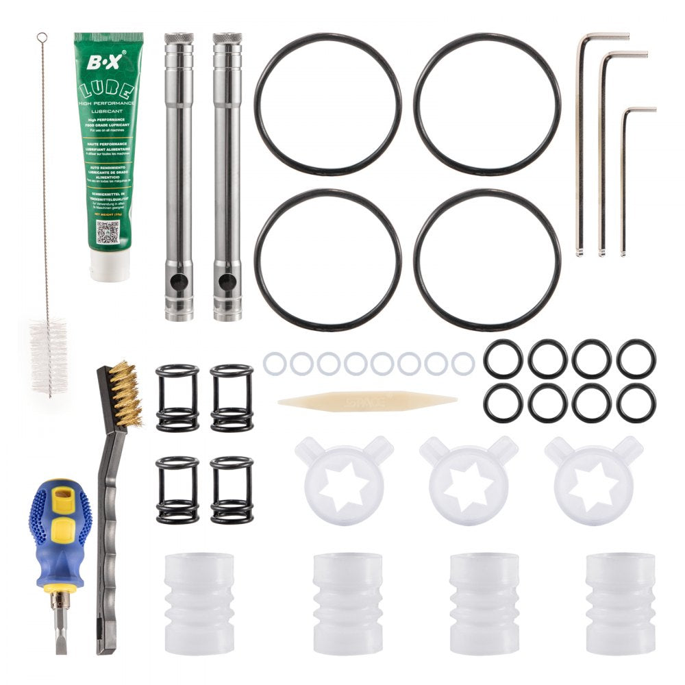 010951126626 - VEVOR 2-Hopper 10.6 Gallon Ice Cream Machine, Stainless Steel