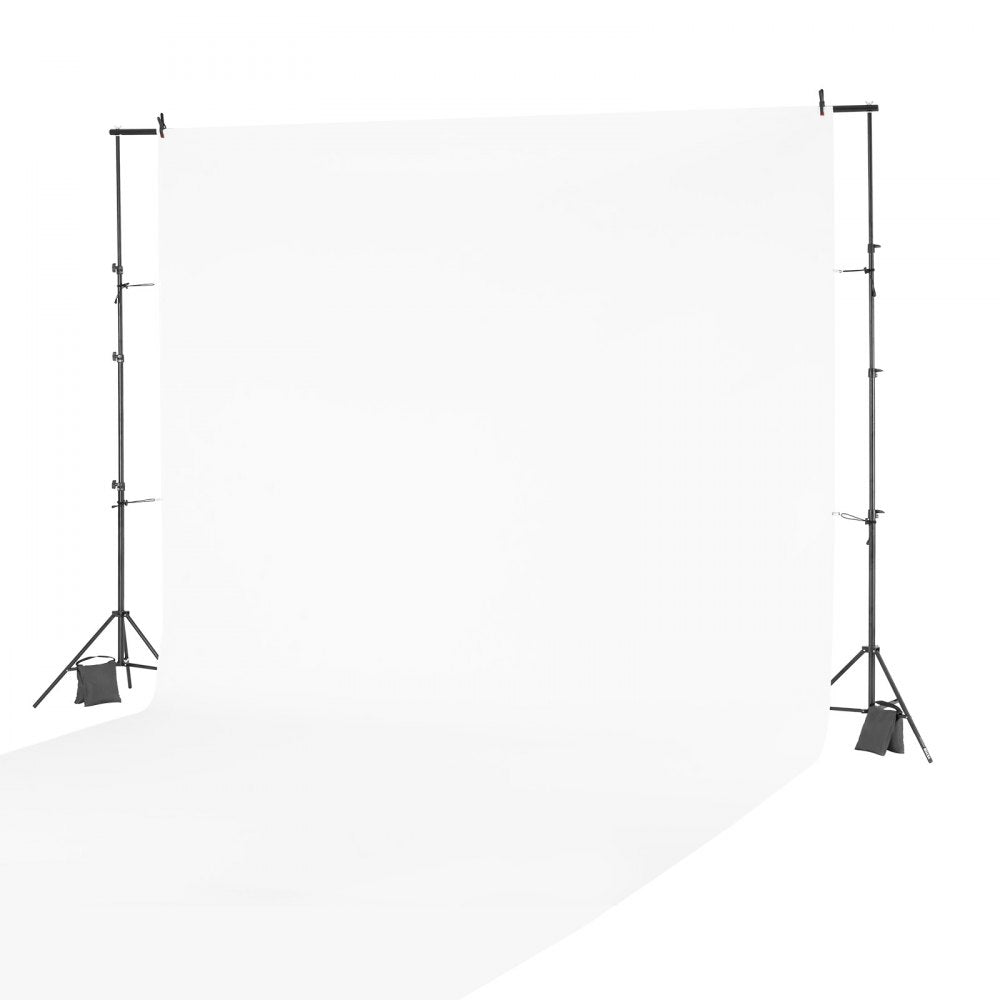 BJJ-1010 - Adjustable 10x10ft Backdrop Stand with Tripod Bases and Carrying Bag