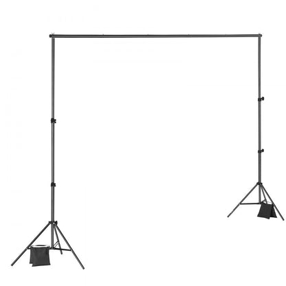 BJJ-6510 - Heavy-Duty 6.5x10 ft Backdrop Stand with Carry Bag