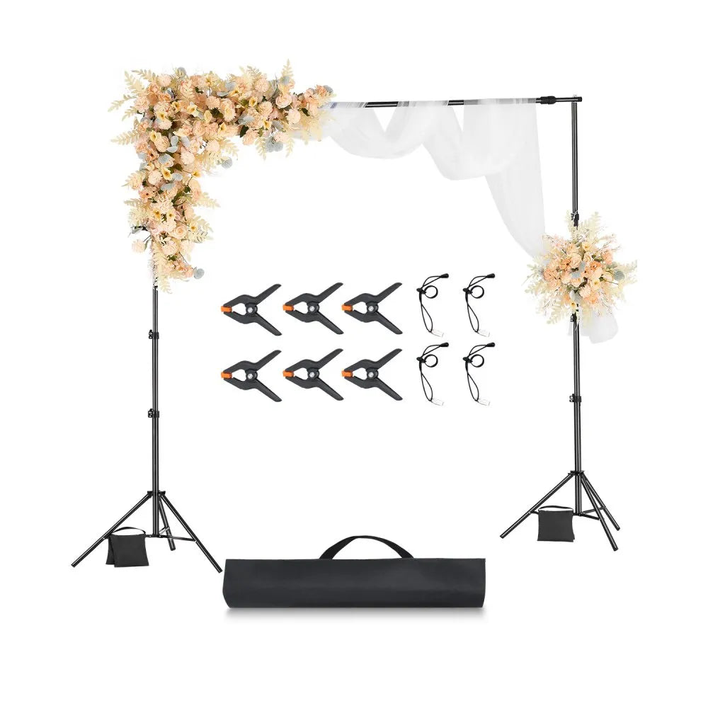 BJJ-8510 - Adjustable 8.5x10 ft Backdrop Stand with Tripod Base