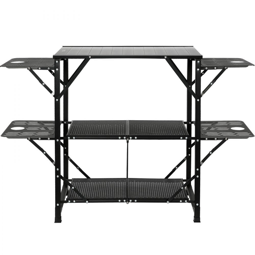 010449755615 - Lightweight Foldable Camping Kitchen Table with 88 lbs Capacity