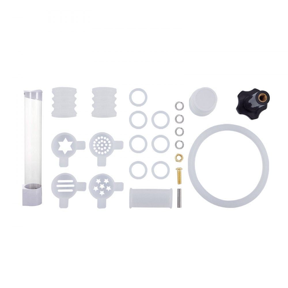 YKF-8228H - 2200W Stainless Steel Soft Serve Machine with 3 Flavors