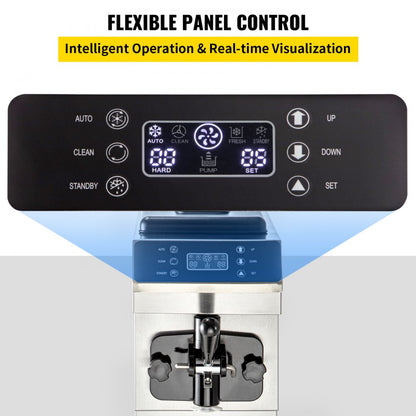 D200 - Compact 13L/H Soft Ice Cream Maker with LCD Control