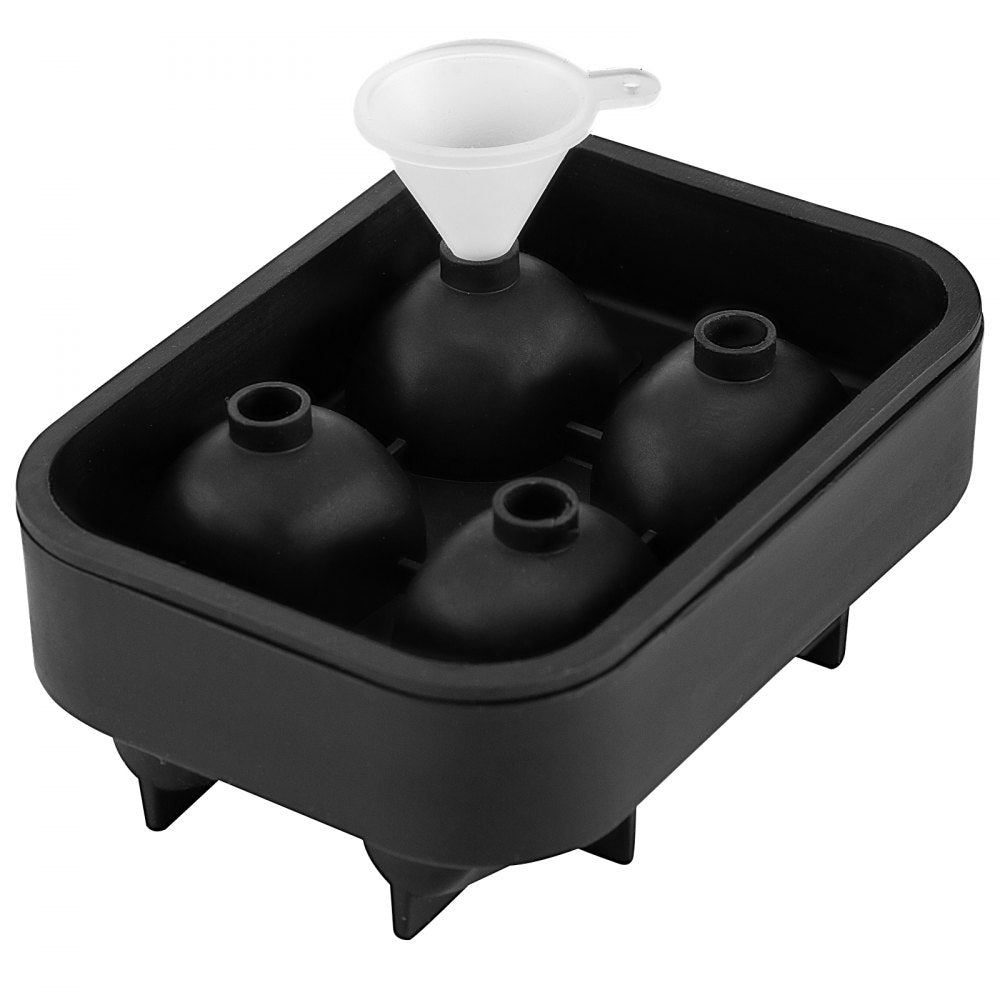 010323744830 - 4-Grid Skull Silicone Ice Cube Tray for Unique Drinks