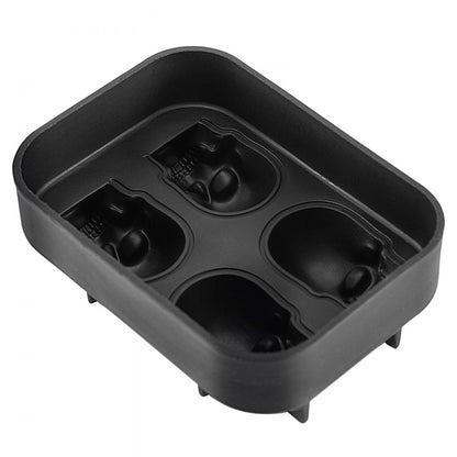 010323744830 - 4-Grid Skull Silicone Ice Cube Tray for Unique Drinks