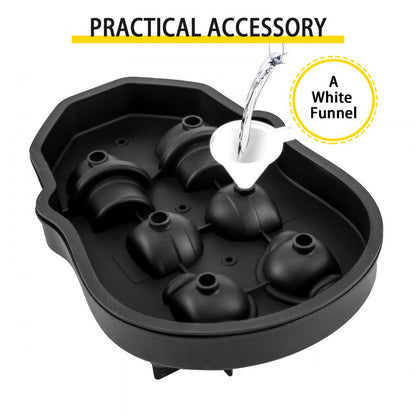 010948731104 - Skull Ice Cube Tray, Makes 6 Unique Ice Shapes