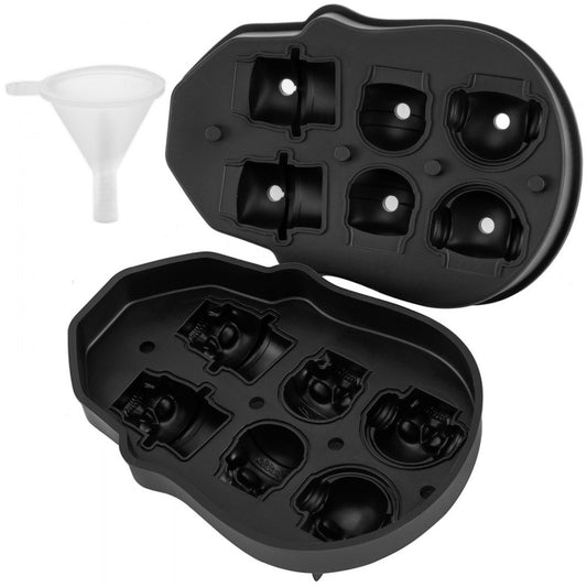 010948731104 - Skull Ice Cube Tray, Makes 6 Unique Ice Shapes
