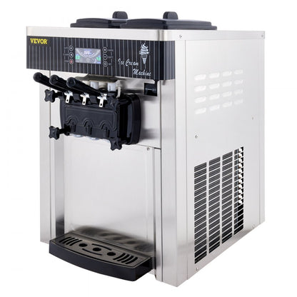 YKF-8218T - 5.3-7.4 Gal/H Stainless Steel Soft Serve Ice Cream Machine